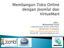 Membangun Toko Online dengan Joomla! dan