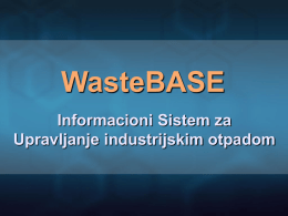 Prezentacija WasteBase