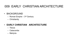 009 Early Christian Architecture