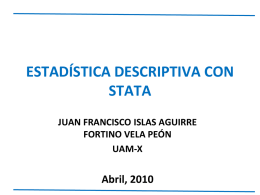Stata - Estadística Inferencial