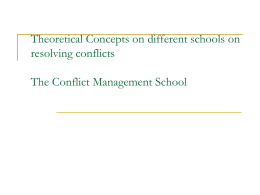 The Conflict Management School