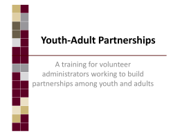 Youth-Adult Partnerships