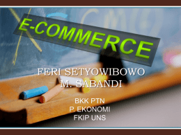 Pendahuluan dan Pengantar E-Commerce