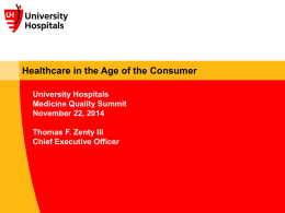Healthcare in the Age of the Consumer