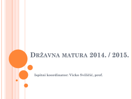 Državna matura 2014-2015