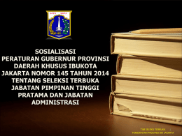 sosialisasi pergub 145 - subbag kepegawaian dinas kesehatan prov