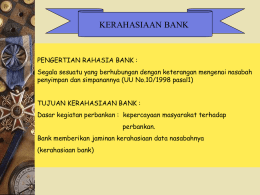 MLK8_Kerahasiaan & TKS Bank