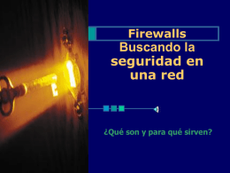 ¿Qué es un firewall?
