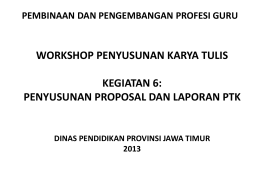 6. proposal dan laporan ptk