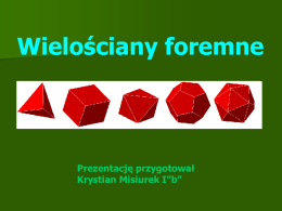 Bryły foremne - GIM18 Lublin
