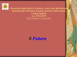 Il futuro - Università degli Studi di Cassino