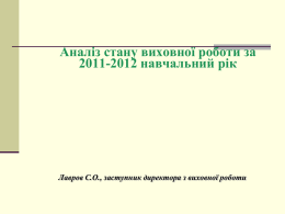 Переглянути аналіз виховної роботи за 2011-2012 н.р.