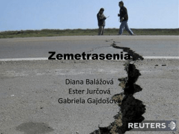 Prezentácia zemetrasenia