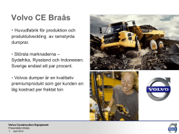 Presentation Volvo CE Braås, svenska