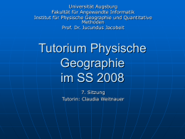 Tutorium_SS_06 - Universität Augsburg