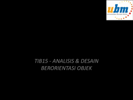 tib15 - analisis & desain berorientasi objek