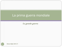 La prima guerra mondiale