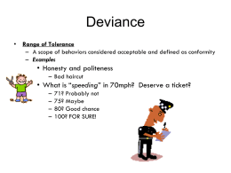 Deviance Notes