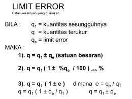 5. limit error