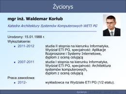 7. Prezentacja - Waldemar Korlub