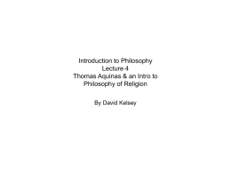 An Introduction to Philosophy of Religion
