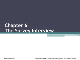 The Survey Interview