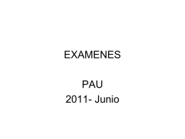 Examenes PAU 2011