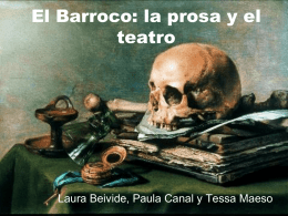 El Barroco. Prosa y teatro. 1º Bach