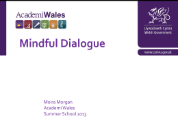 Workshop - Moira Morgan - Mindful Dialogue