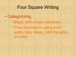 Four Square Writing
