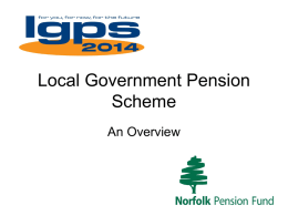 Local Government Pension Scheme - Norfolk Association of Local