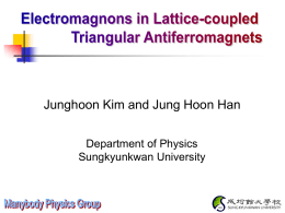Electromagnons in Lattice-coupled Triangular Antiferromagnets