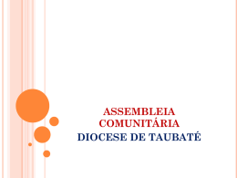 ORAÇÃO INICIAL - DT7 Portal da Diocese de Taubaté