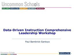 Data-Driven Instruction Comprehensive Leadership