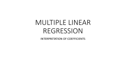 interpretation of coefficients in regression