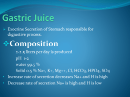 Lecture about Gastric Juice By Dr. Muhammad Shahid Saeed