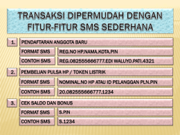 Fitur SMS - Indonesia Hebat