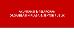 Pelaporan Organisasi Nirlaba 14042015