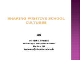 Professional Learning Communities and School Culture in an