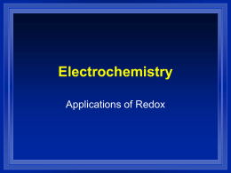 Electrochemistry - Mr. Green's Home Page