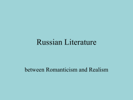 Russian Literature - University of Ottawa