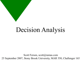 Decision criteria - RAMAS Books and Software by