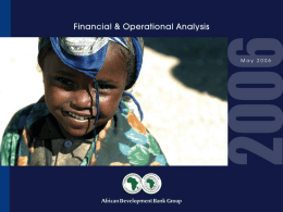 AfDB Group Financial Presentation