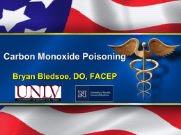 Carbon Monoxide Poisoning - Firefighter