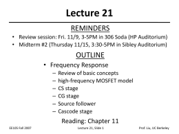 Lecture 1 - University of California , Berkeley