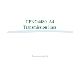 Chapter 4 - Transmission lines