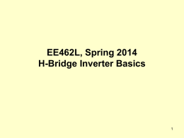 H-Bridge inverter basics class notes