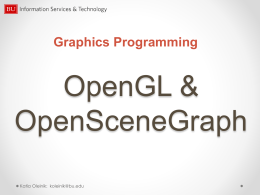 OpenGL & OpenSceneGraph