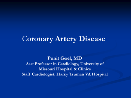 Coronary Artery Disease - University of Missouri