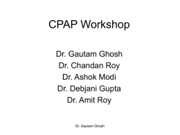 CPAP Workshop - Pediatric Oncall